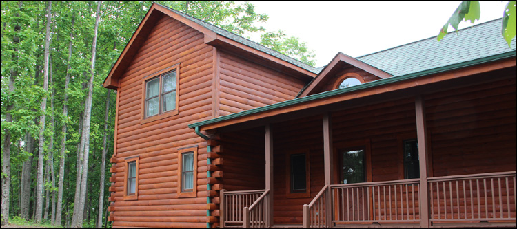 Log Home Staining in Miller City, Ohio